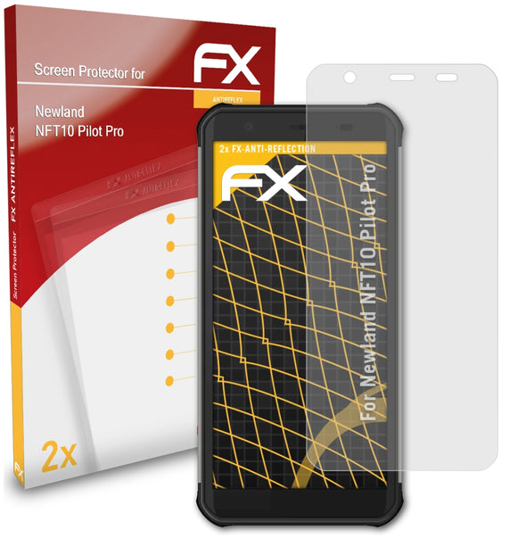 atFoliX FX-Antireflex Displayschutzfolie für Newland NFT10 Pilot Pro