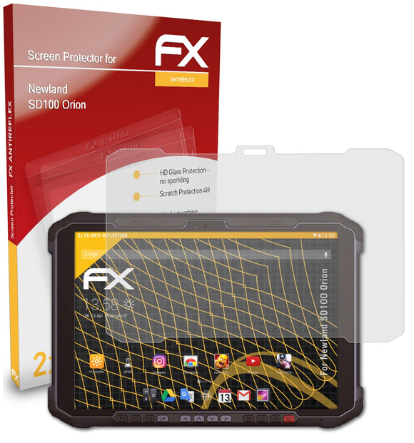 atFoliX FX-Antireflex Displayschutzfolie für Newland SD100 Orion