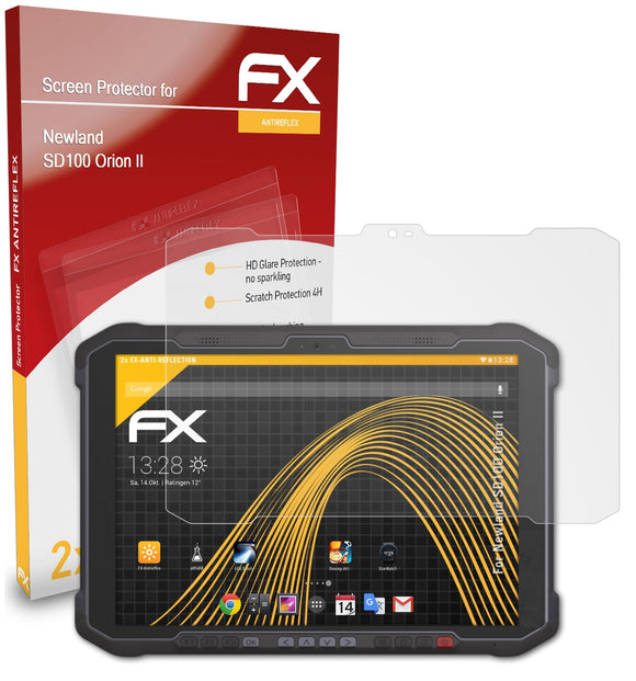 atFoliX FX-Antireflex Displayschutzfolie für Newland SD100 Orion II