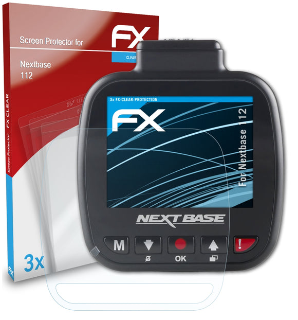 atFoliX FX-Clear Schutzfolie für Nextbase 112