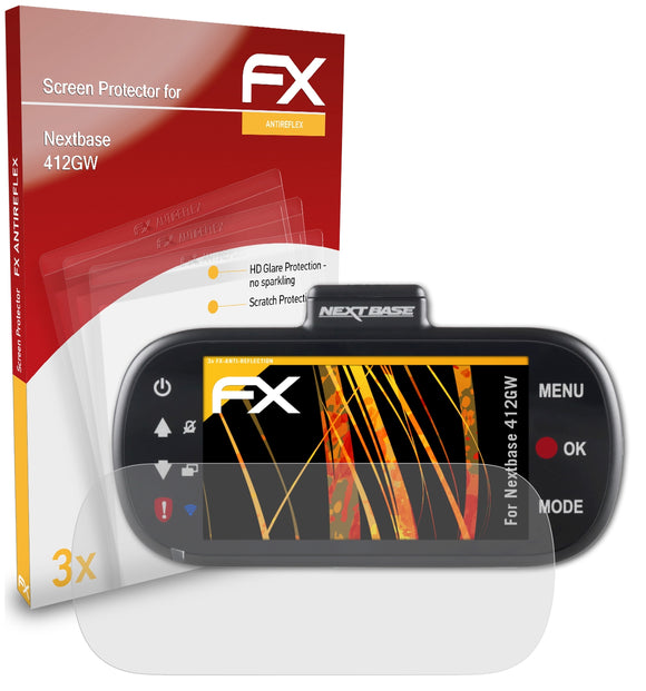 atFoliX FX-Antireflex Displayschutzfolie für Nextbase 412GW