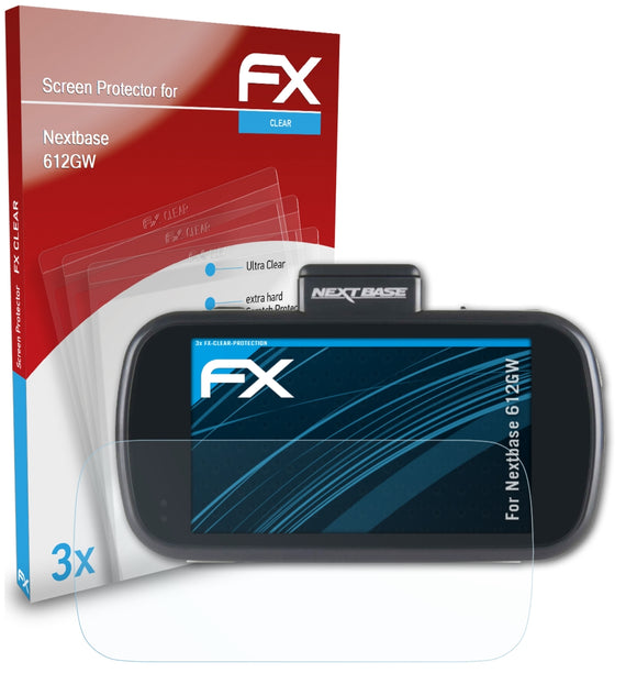 atFoliX FX-Clear Schutzfolie für Nextbase 612GW