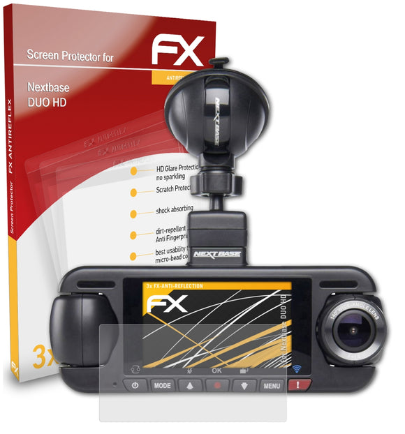 atFoliX FX-Antireflex Displayschutzfolie für Nextbase DUO HD