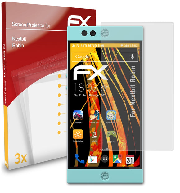 atFoliX FX-Antireflex Displayschutzfolie für Nextbit Robin