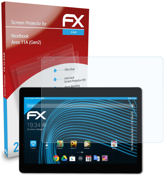 atFoliX FX-Clear Schutzfolie für Nextbook Ares 11A (Gen2)