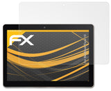 atFoliX Panzerfolie kompatibel mit Nextbook Flexx 10, entspiegelnde und stoßdämpfende FX Schutzfolie (2X)