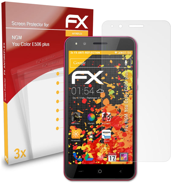 atFoliX FX-Antireflex Displayschutzfolie für NGM You Color E506 plus