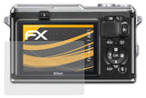 Panzerfolie atFoliX kompatibel mit Nikon 1 AW1, entspiegelnde und stoßdämpfende FX (3X)
