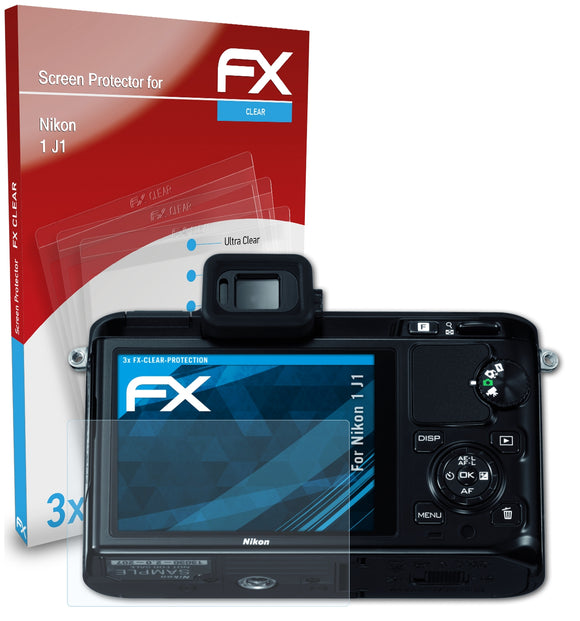 atFoliX FX-Clear Schutzfolie für Nikon 1 J1