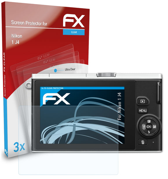 atFoliX FX-Clear Schutzfolie für Nikon 1 J4