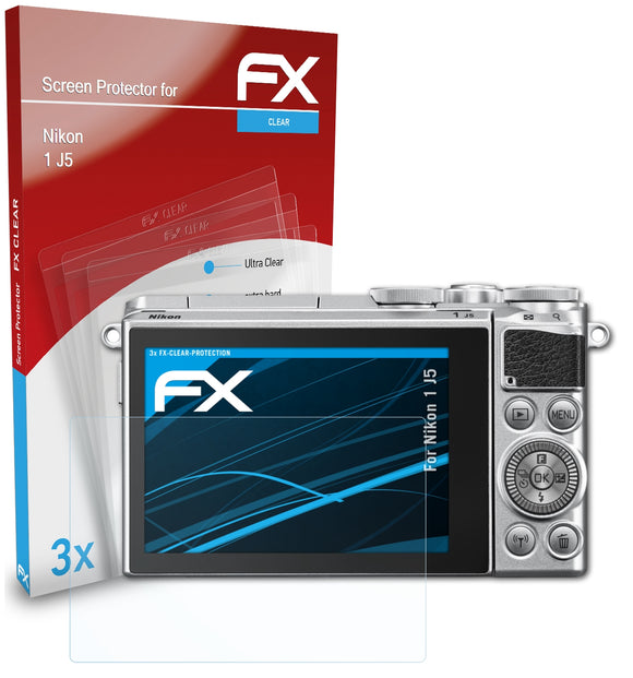 atFoliX FX-Clear Schutzfolie für Nikon 1 J5