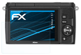 Schutzfolie atFoliX kompatibel mit Nikon 1 S1, ultraklare FX (3X)