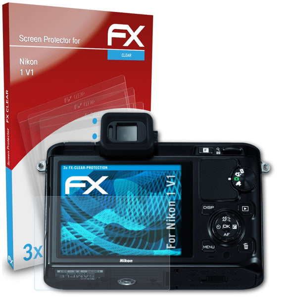 atFoliX FX-Clear Schutzfolie für Nikon 1 V1