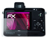 Glasfolie atFoliX kompatibel mit Nikon 1 V1, 9H Hybrid-Glass FX