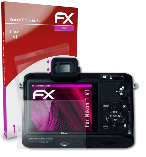 atFoliX FX-Hybrid-Glass Panzerglasfolie für Nikon 1 V1