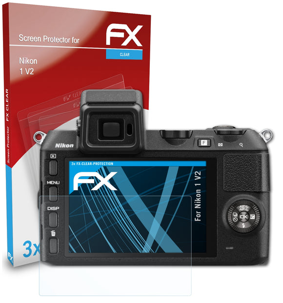 atFoliX FX-Clear Schutzfolie für Nikon 1 V2