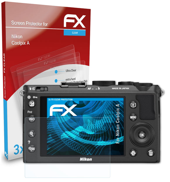 atFoliX FX-Clear Schutzfolie für Nikon Coolpix A