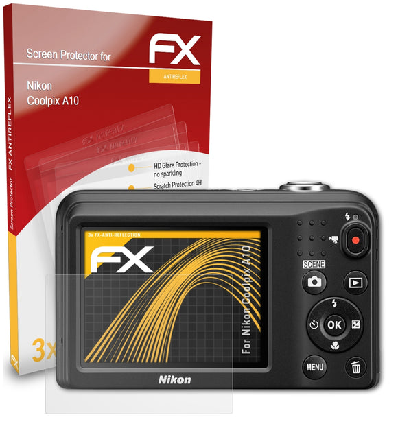 atFoliX FX-Antireflex Displayschutzfolie für Nikon Coolpix A10