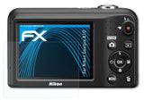 Schutzfolie atFoliX kompatibel mit Nikon Coolpix A10, ultraklare FX (3X)