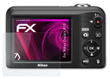 Glasfolie atFoliX kompatibel mit Nikon Coolpix A10, 9H Hybrid-Glass FX
