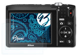 Schutzfolie Bruni kompatibel mit Nikon Coolpix A100, glasklare (2X)