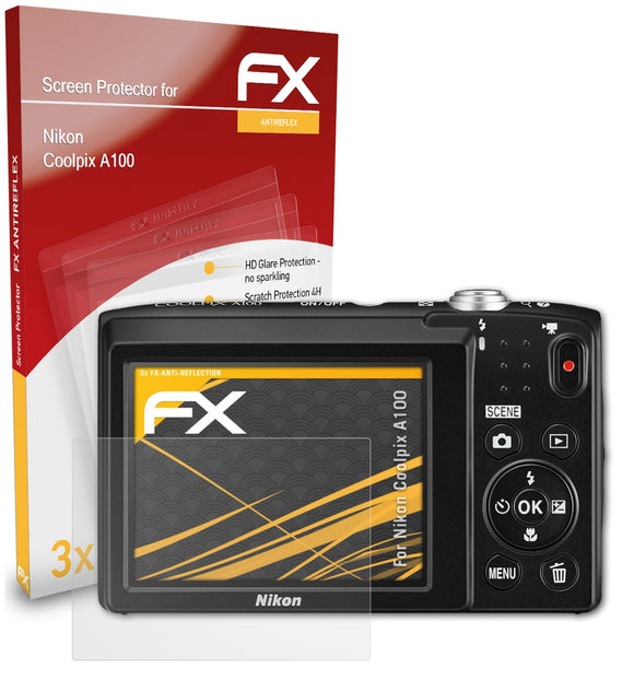 atFoliX FX-Antireflex Displayschutzfolie für Nikon Coolpix A100