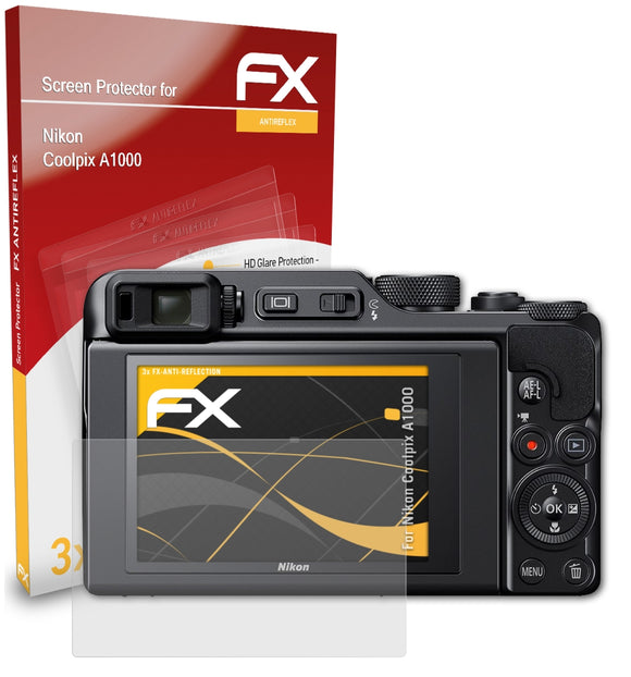atFoliX FX-Antireflex Displayschutzfolie für Nikon Coolpix A1000