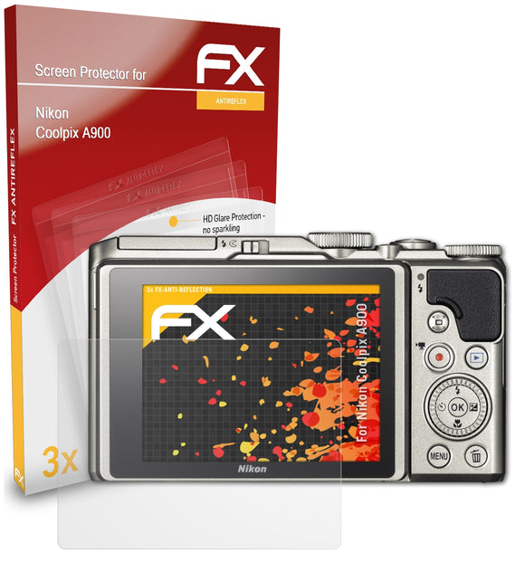 atFoliX FX-Antireflex Displayschutzfolie für Nikon Coolpix A900