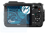 Schutzfolie Bruni kompatibel mit Nikon Coolpix AW120, glasklare (2X)
