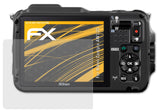 Panzerfolie atFoliX kompatibel mit Nikon Coolpix AW120, entspiegelnde und stoßdämpfende FX (3X)