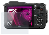 Glasfolie atFoliX kompatibel mit Nikon Coolpix AW120, 9H Hybrid-Glass FX