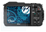 Schutzfolie Bruni kompatibel mit Nikon Coolpix AW130, glasklare (2X)