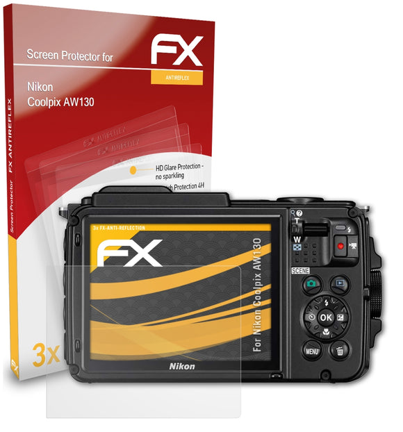 atFoliX FX-Antireflex Displayschutzfolie für Nikon Coolpix AW130