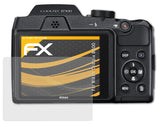 Panzerfolie atFoliX kompatibel mit Nikon Coolpix B500, entspiegelnde und stoßdämpfende FX (3X)