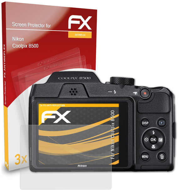 atFoliX FX-Antireflex Displayschutzfolie für Nikon Coolpix B500