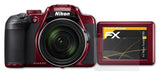 Panzerfolie atFoliX kompatibel mit Nikon Coolpix B700, entspiegelnde und stoßdämpfende FX (3X)
