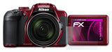 Glasfolie atFoliX kompatibel mit Nikon Coolpix B700, 9H Hybrid-Glass FX