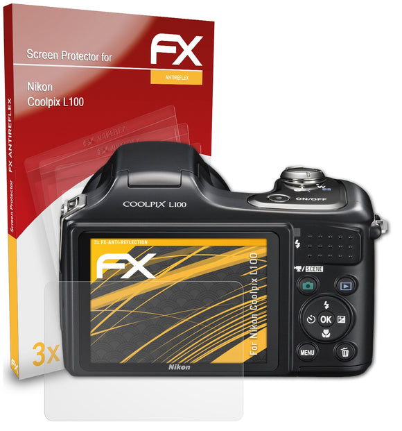 atFoliX FX-Antireflex Displayschutzfolie für Nikon Coolpix L100