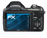 Schutzfolie atFoliX kompatibel mit Nikon Coolpix L100, ultraklare FX (3X)