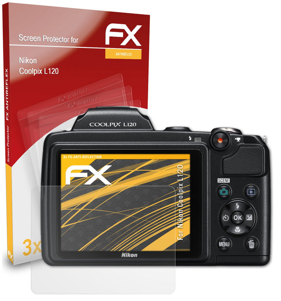 atFoliX FX-Antireflex Displayschutzfolie für Nikon Coolpix L120