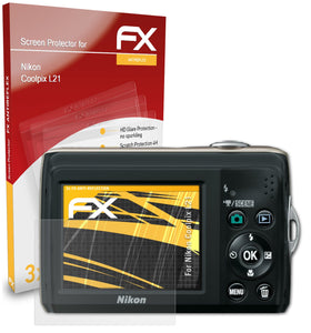 atFoliX FX-Antireflex Displayschutzfolie für Nikon Coolpix L21