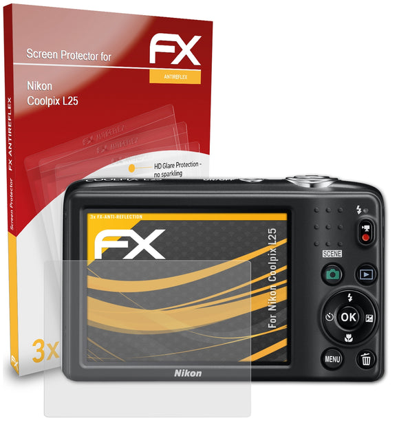 atFoliX FX-Antireflex Displayschutzfolie für Nikon Coolpix L25