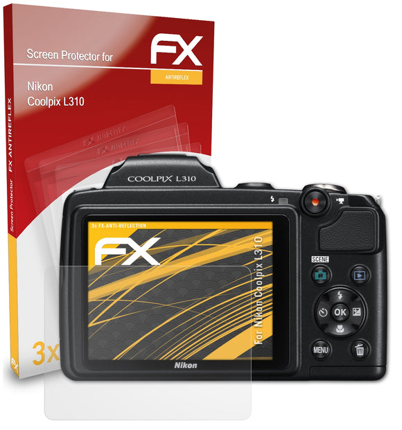 atFoliX FX-Antireflex Displayschutzfolie für Nikon Coolpix L310