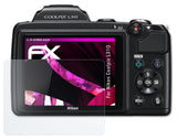 Glasfolie atFoliX kompatibel mit Nikon Coolpix L310, 9H Hybrid-Glass FX