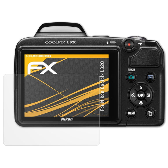 atFoliX FX-Antireflex Displayschutzfolie für Nikon Coolpix L320