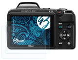Schutzfolie Bruni kompatibel mit Nikon Coolpix L330, glasklare (2X)