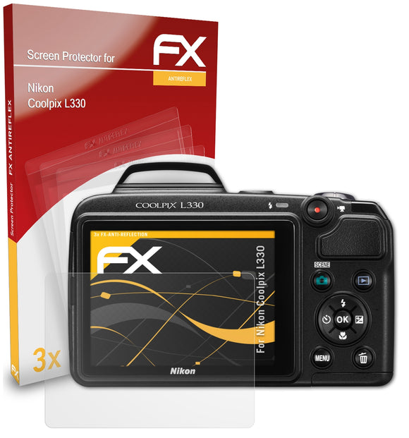 atFoliX FX-Antireflex Displayschutzfolie für Nikon Coolpix L330