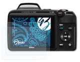 Schutzfolie Bruni kompatibel mit Nikon Coolpix L340, glasklare (2X)