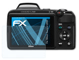 Schutzfolie atFoliX kompatibel mit Nikon Coolpix L340, ultraklare FX (3X)