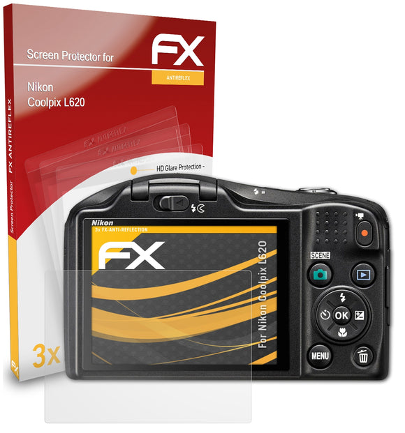 atFoliX FX-Antireflex Displayschutzfolie für Nikon Coolpix L620